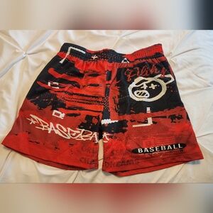 BASEBALL LIFESTYLE 101 Graffiti Mesh Shorts - Youth XL